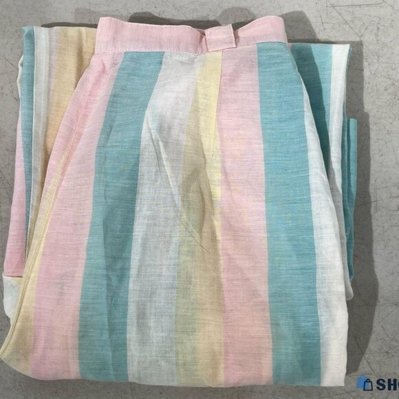 Authentic Vintage 60's Christian Dior Linen High Waisted Wide Leg Pants Size 28" - Picture 2 of 12